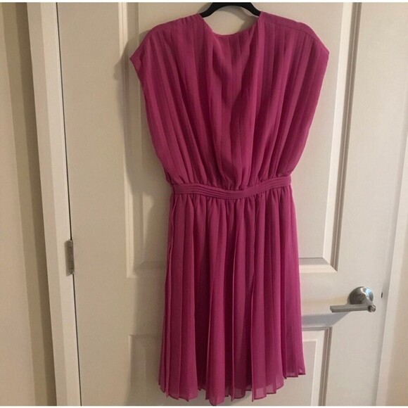 J crew collection pleated blouson dress peony 2 - Picture 4 of 8